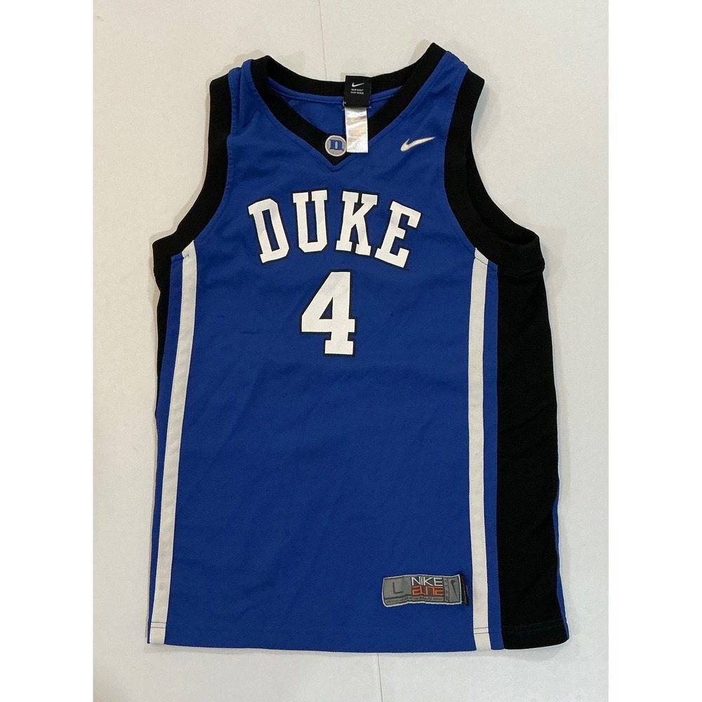 Y2K Nike Duke Blue Devils Basketball Jersey Kids Size L 16 18 Blue Sports